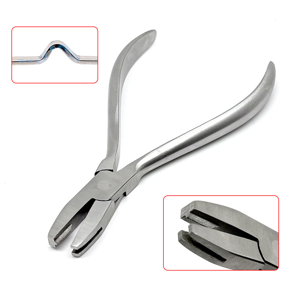 ทันตกรรมลวดดัดคีม V หยุด Loop ดัด Forming Plier ทันตกรรม Lab เครื่องมือเครื่องมือสแตนเลส