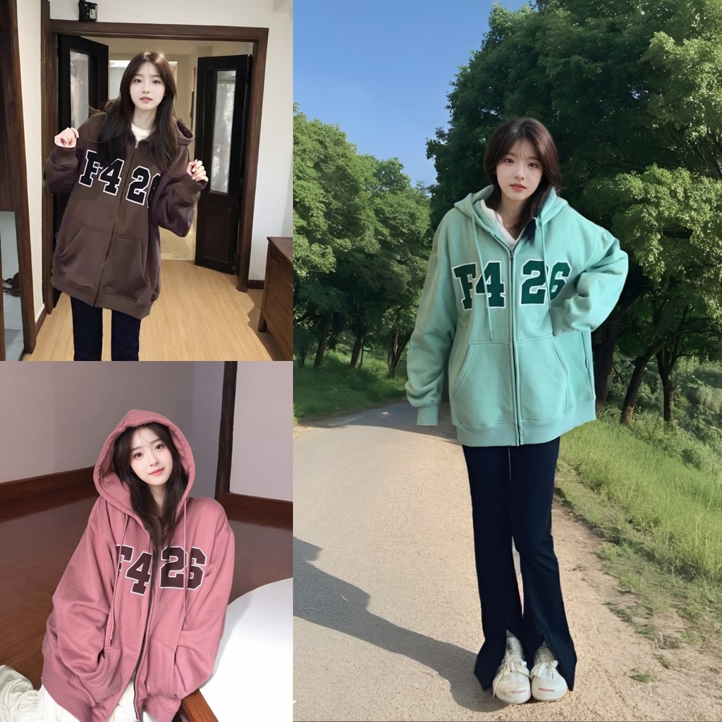 เสื้อกันหนาวแขนยาวสเวสเตอร์มีฮู้ด ดีไซน์สไตล์เกาหลีสำะฤดูหนาว เสื้อทรงหลวมที่เหมาะสำหรับผู้หญิงที่ต้องการความอบอุ่นแล