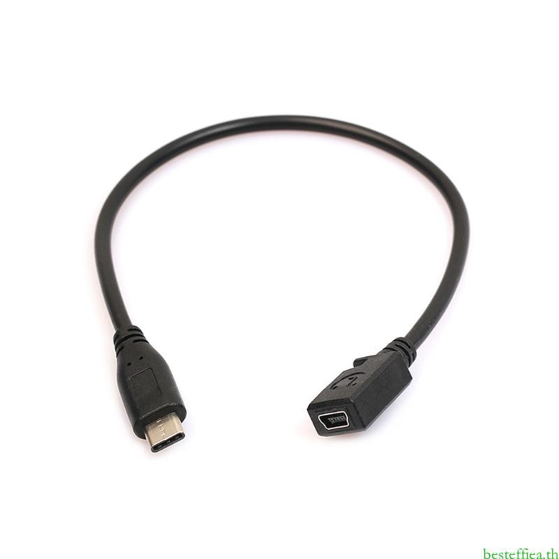 Beste Type C USB 3 1 Male to Mini USB Female สายชาร์จข้อมูลสําหรับ Nexus 6P