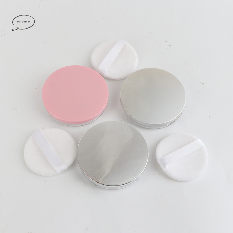 Parade 3g Ultra-thin Empty Loose Powder กล่องหม้อแต่งหน้า Jar Sifter คอนเทนเนอร์พัฟกระจก TH