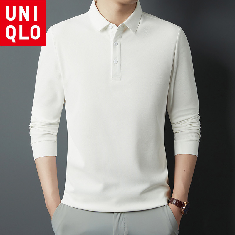 UNIQLO ยูนิโคล่ เสื้อโปโลคุณภาพสูงสําหรับผู้ชายที่มีสไตล์คลาสสิกและผ้าใส่สบาย