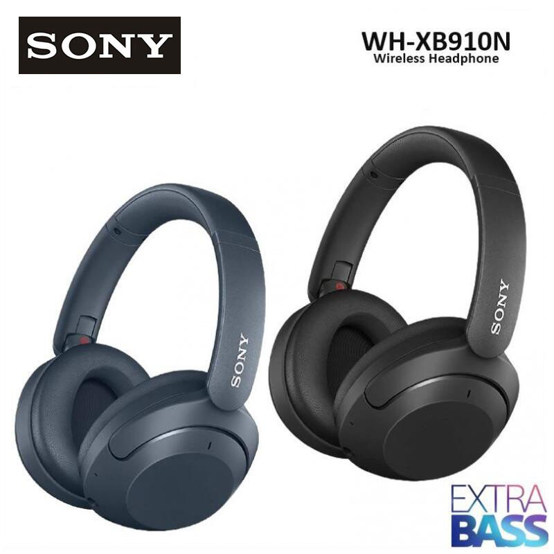 Sony WH-XB910N หูฟังไร้สายบลูทูธชุดหูฟังตัดเสียงรบกวนชุดหูฟังสเตอริโอไฮไฟเบสพิเศษ