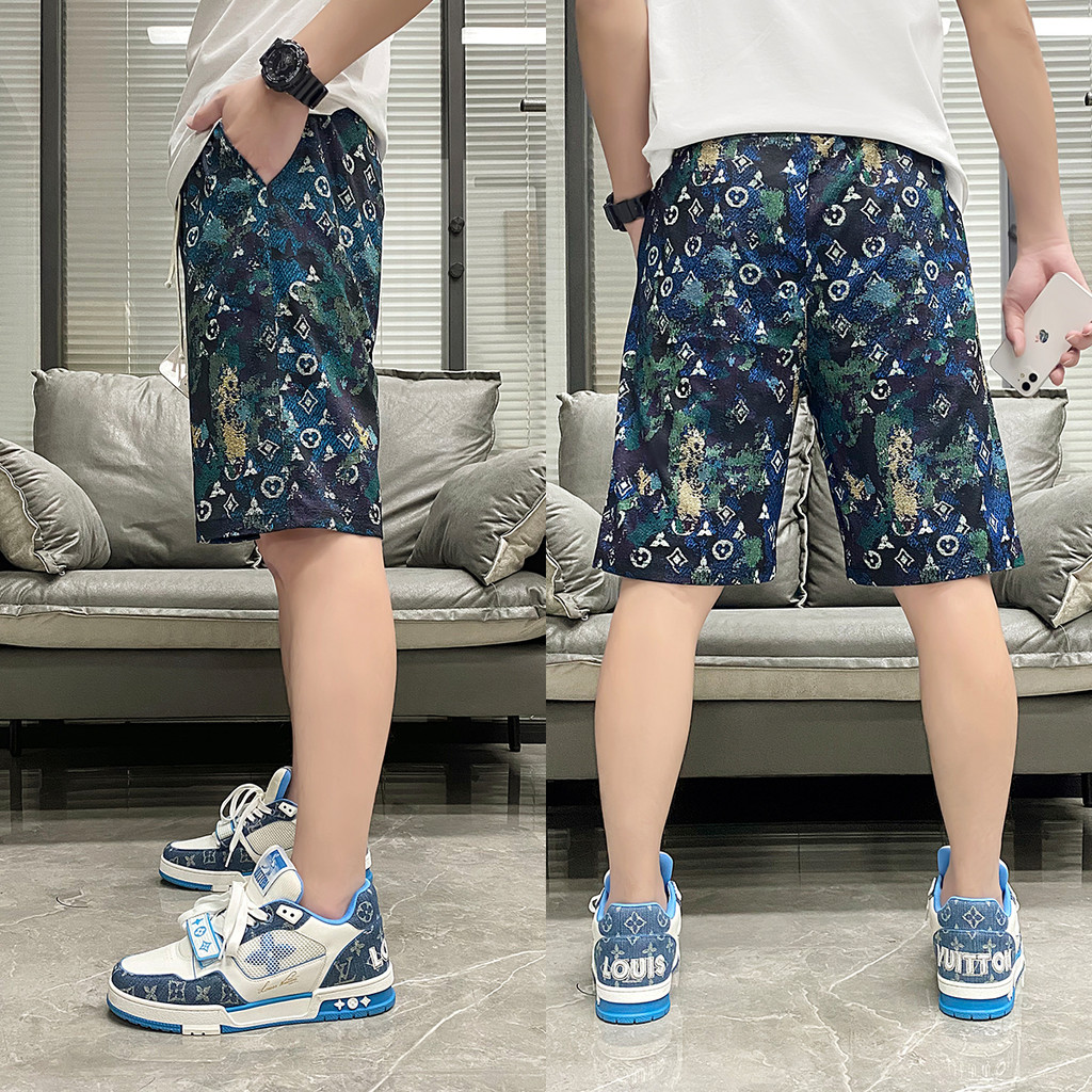 TT HOME01 กางเกงขาสั้นแฟชั่นน่ารัก สามารถสวมใส่ได้ทั้งชายหญิง ลวดลายสมัยใหม่ใส่สบาย QC-DK8010