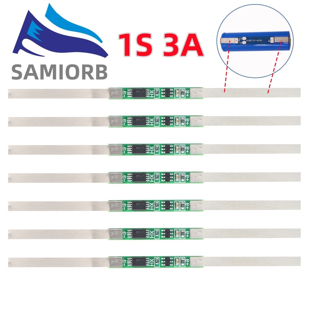 Li-ion แบตเตอรี่ป้องกัน BMS 1S 2-3A PCB แผ่นป้องกันสําหรับ 3.7V BMS 18650