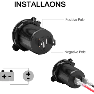 ซ็อกเก็ตรถ 12V 24V ปลั๊ก Adapte รถจักรยานยนต์ซิการ์แจ็คหลายซ็อกเก็ตสําหรับ Marine เรือรถจักรยานยนต์รถบรรทุก RV ATV