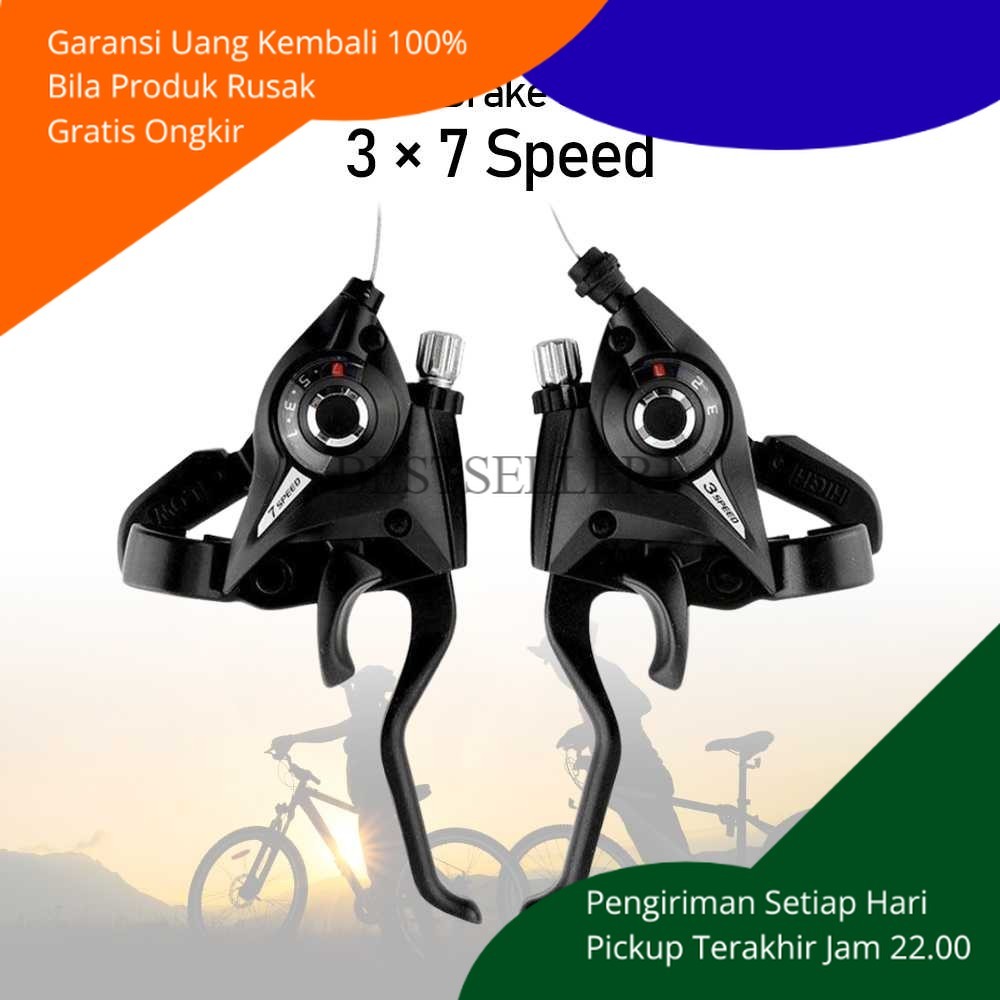 BS SHIFTER 3 7 ความเร็ว OPERAN SHIFTER + จักรยานแท้เบรค HANDLE MTB จักรยานเสือหมอบจักรยานพับ ETC