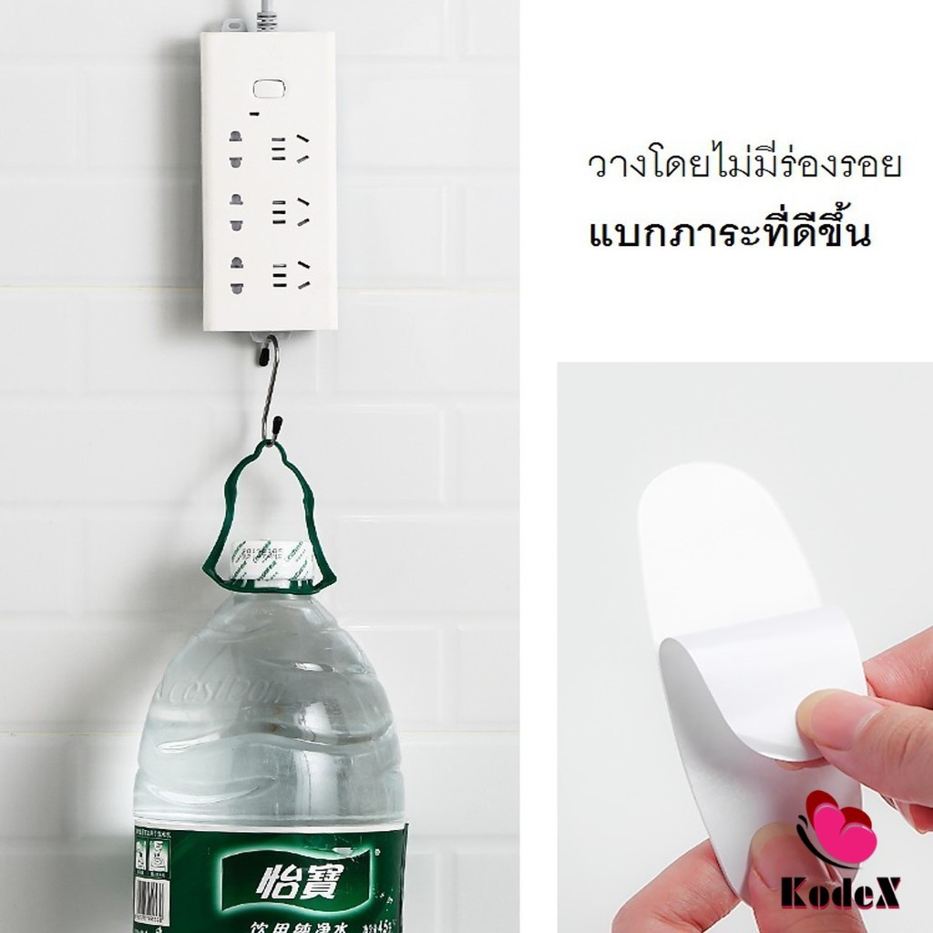 KDX ที่ยึดปลั๊กไฟ แผ่นกาว ติดรางปลั๊กไฟ แบบติดผนัง Power รูปที่ 6