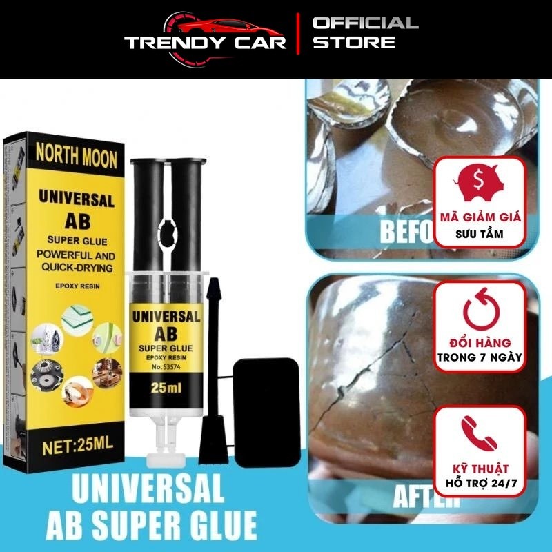 2-PART ADHESIVE, CRACKED GLASS ADHESIVE, TRANSPARENT EPOXY ADHESIVE, 2 ส่วน, SUPER HARD, QUICK-DRY, 