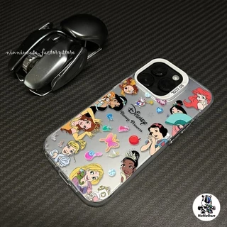 เคสไอโฟน11 เจ้าหญิงแบบเต็มหน้าจอ For IPhone 11 13 12 7Plus 14 15 11 Pro MAX 8 7 Plus X XR XS SE เคส หรูหราป้องกันการตก