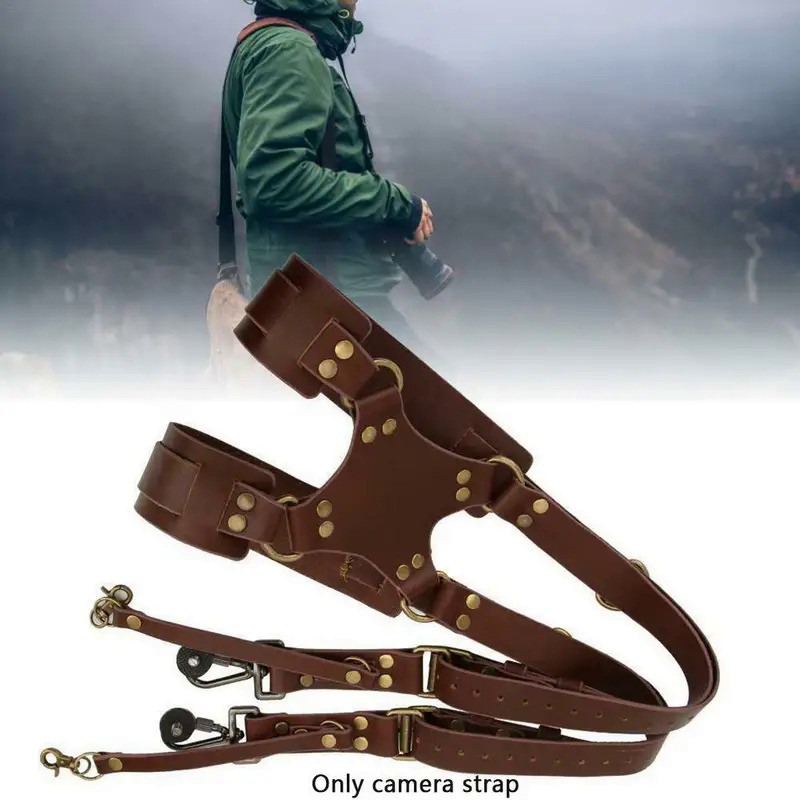 Universal Camera Shoulder Strap Black Brown Photography Camera Carrying For Nikon Pentax Fuji Camera