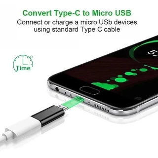 ตัวแปลง Micro USB ตัวผู้เป็นตัวเมีย Type C - ขั้วต่ออะแดปเตอร์ Android - สําหรับ Samsung Huawei - แท็บเล็ตโทรศัพท์ USB Type C เป็น Micro USB - แปลงการถ่ายโอนข้อมูลการชาร์จโทรศัพท์
