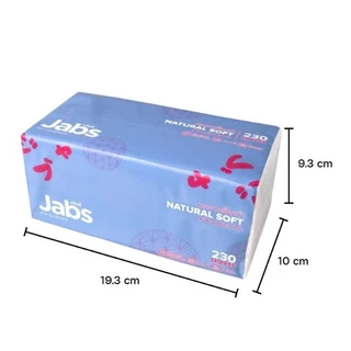 Jabs ทิชชู่แจ๊บส์ แพ็ค 4 ห่อ 1 ห่อ 230แผ่น [1 แพ็ค 4 ห่อ]