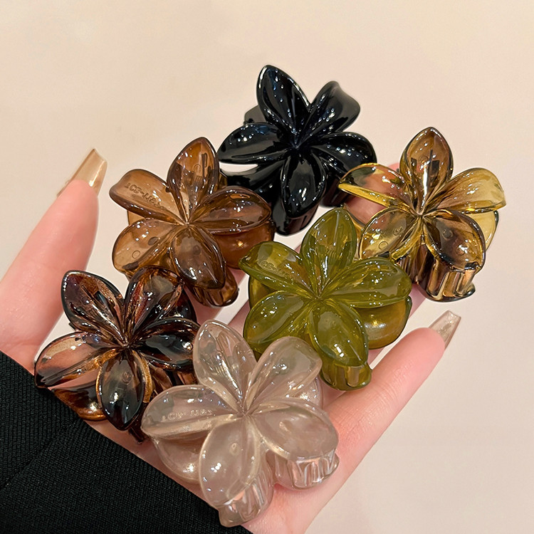3/4 ซม.น่ารักฮาวาย Plumeria ดอกไม้ Hairpin Mini Grips คลิป Barrettes อุปกรณ์เสริม Headwear