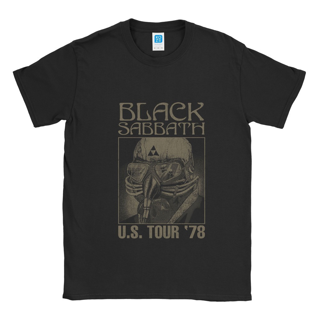 BAND - เสื้อยืด Black Sabbath Us Tour 78 Box - เสื้อยืด - Cotton Combed 24s
