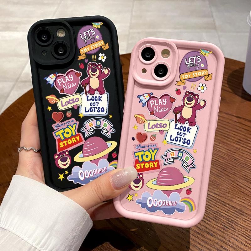 เหมาะสำหรับ OPPO A74 4G A76 A77 5G A78 A94 A95 A96 A98 ป้องกันกรณีโทรศัพท์เลนส์เคส Cartoon Toy Story