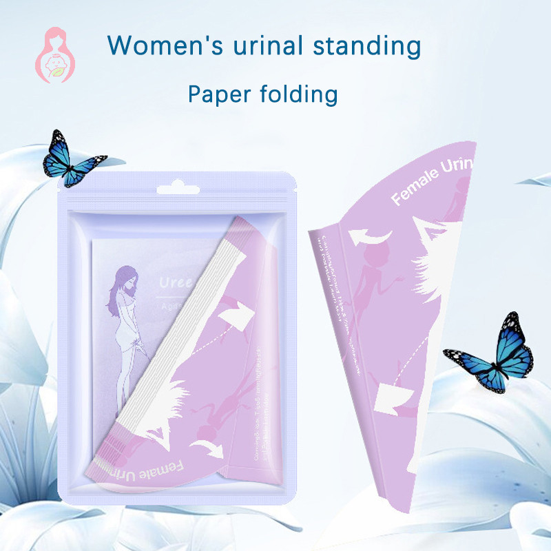 [MMBB] 10pcs ทิ้งหญิง Urination อุปกรณ์ผู้หญิงปัสสาวะช่องทางสําหรับการเดินทางตั้งครรภ์ Camping กลางแจ้งแบบพกพายืน Pee ถ้วยกระดาษ OHG