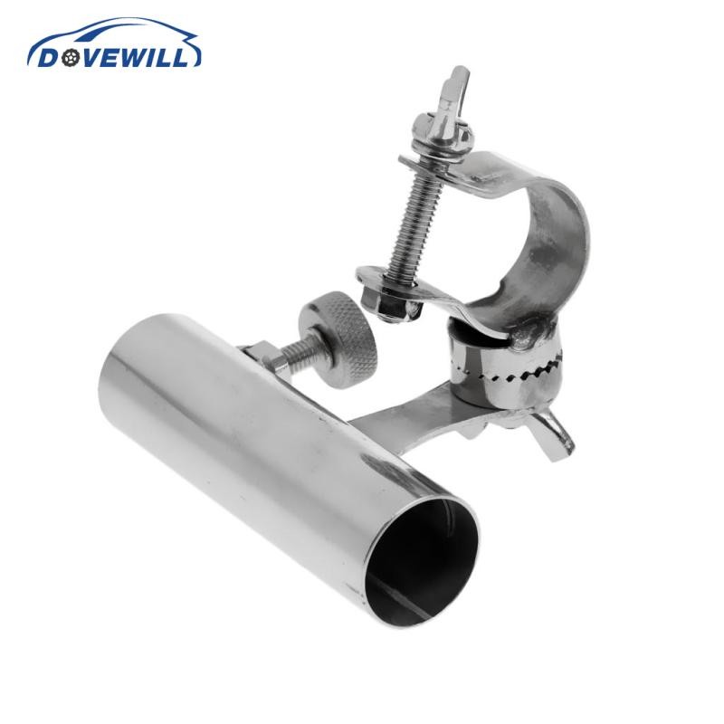 [Dovewill] ที่วางคันเบ็ดตกปลาสแตนเลสขายึดเก้าอี้พร้อมที่หนีบสกรู