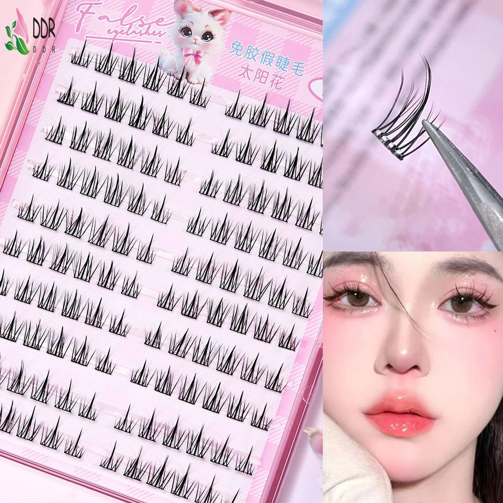 ขนตาปลอมแบบแบ่งยาวแบบนุ่ม 3D DIY คอสเพลย์ขนตาปลอม