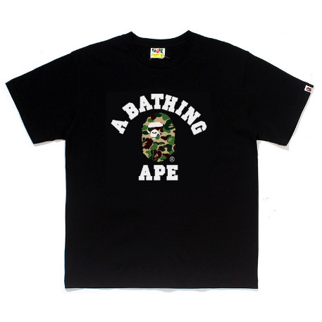 BAPEeแฟชั่นใหม่เสื้อยืดคอกลมลายพรางผู้ชายและผู้หญิงลำลองแขนสั้น 0916