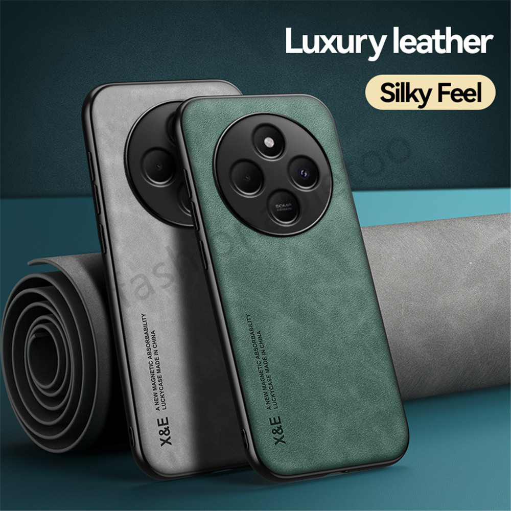 เคสโทรศัพท์หนังสําหรับredmi 14C 13C 14 C 13 C Redmi14C Redmi13C 4G 5Gปลอกแฟชั่นคู่Soft TPU Edgeป้องกันกันชนกันกระแทกปกหลัง