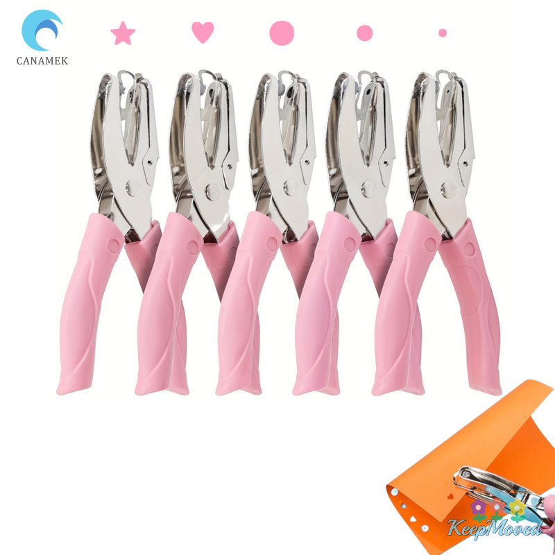 Keepmoving น่ารัก Single Hole Puncher Scrapbooking กระดาษ Punches Kawaii Star Heart วงกลม Hole Punch DIY Craft Shape เครื่องตัด Perforator ใหม่