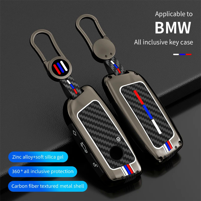 Alloy Car Key Case Cover Shell Fob For BMW i7 X7 G07 LCI iX I20 X1 U11 7 Series G70 G09 XM U06 G81 M