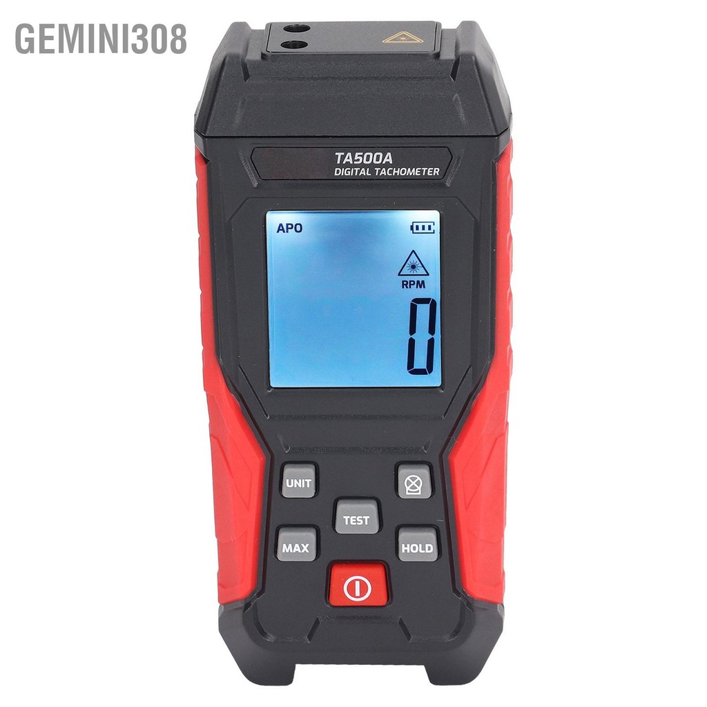 Gemini308 TA500A Digital TACHOMETER วาล์วล็อค Non Contact แบบพกพา RPM เมตร 3 ถึง 100000RPM