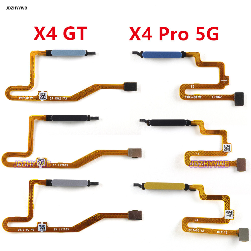 สําหรับ Xiaomi Poco X4 GT Pro 5G X4GT X4Pro ปุ่มไฟเซ็นเซอร์ลายนิ้วมือ Flex Cable เปลี่ยนอะไหล่ซ่อม