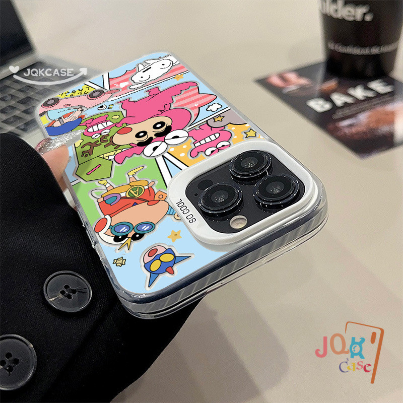 เคส IPhone 12 15 14 13 7plus 11 Pro Max 13  7 8 X XR Plus XS Max SE2020 การ์ตูน น่ารักจังเคส ชินจัง  ง่าย ๆ เคสไอโฟน - รูปที่ 5