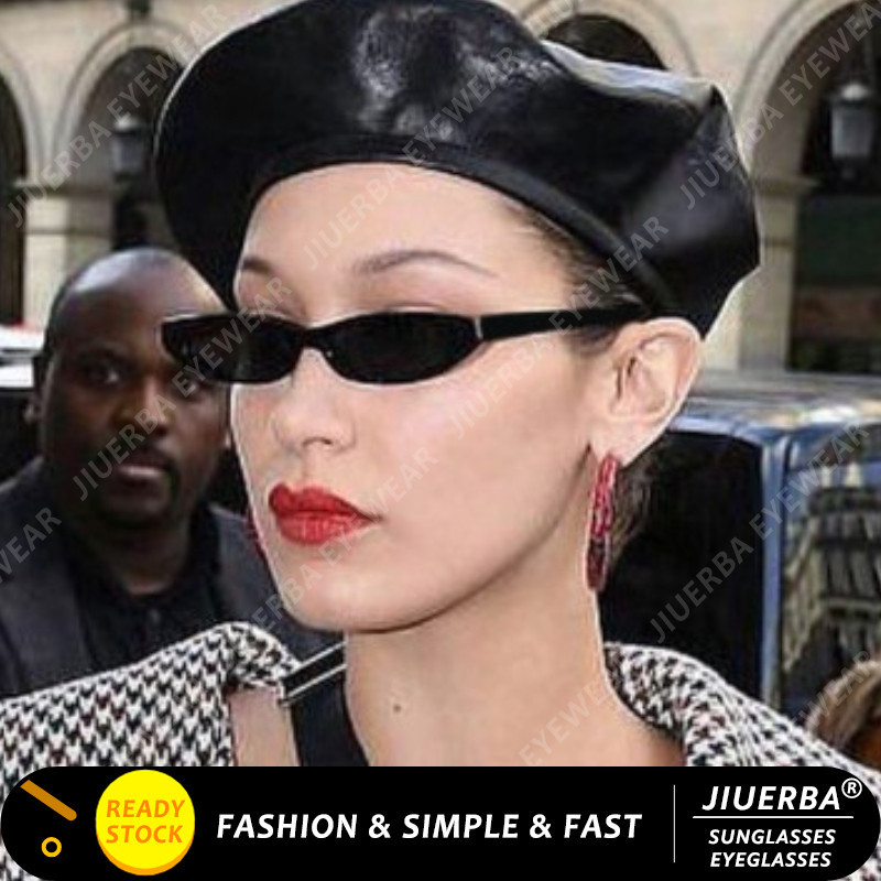 (JIUERBA) Retro Hip Hop Small Frame Cat Eye แว่นกันแดดปาร์ตี้