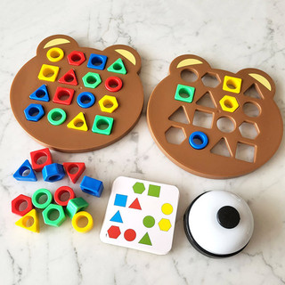 พร้อมส่ง😀ของเล่นจับคู่รูปทรงเรขาคณิต ของเล่นเพื่อการศึกษา Montessori ของเล่นเด็ก