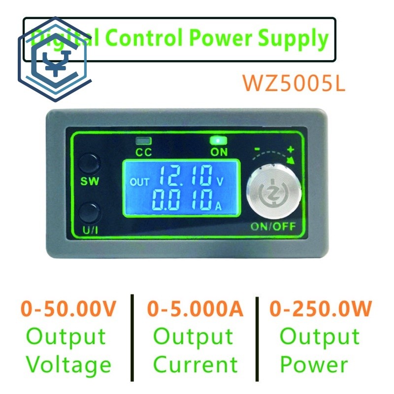 1PCS 5V 12V 24V buck WZ5005L DC buck converter CC CV โมดูล 50V 5A 250W ปรับควบคุมแหล่งจ่ายไฟ