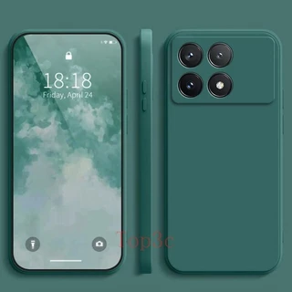 เคส Poco X6 Pro 5G , สีทึบ Poco X6 Pro 5G เคสป้องกันซิลิโคนป้องกันการตกสีธรรมดาเรียบง่าย YT