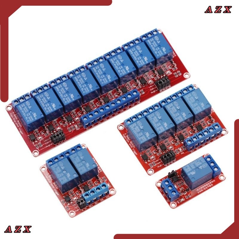 โมดูลรีเลย์ 5 V 12v 1 2 4 6 8   ช่องสําหรับ Arduino In Stock1/2/4/8บอร์ดรีเลย์5V12V24V - รูปที่ 4