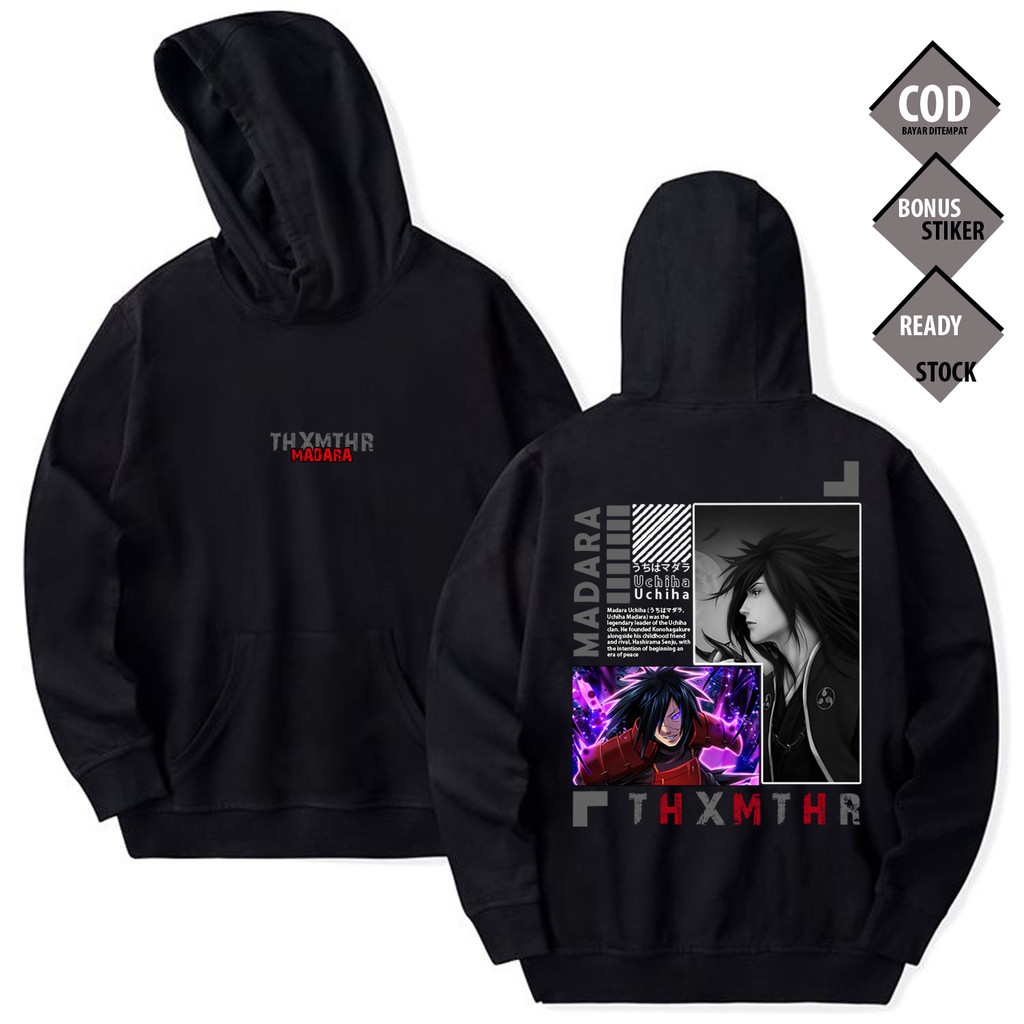 HOODIE MADARA UCHIHA NARUTO ANIME MANGA HOKAGE OBITO AKATSUKI KONOHA KLAN UCHIHA ZETSU SASUKE KAGUYA