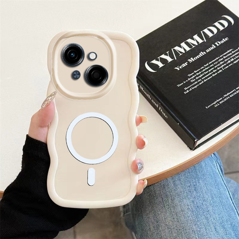เคสโทรศัพท์สําหรับ Tecno Spark GO 2025 POP 9 Spark GO 1 TPU เกราะป้องกัน Anti-Drop ฝาหลังพร้อมสติกเกอร์แม่เหล็ก