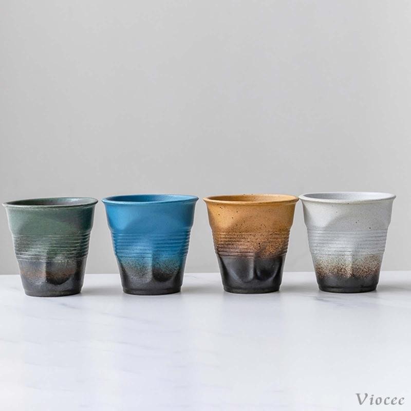 [Viocee] แก้วกาแฟตลกอาหารเช้าถ้วยแก้วนมในครัวเรือนสําหรับสํานักงาน