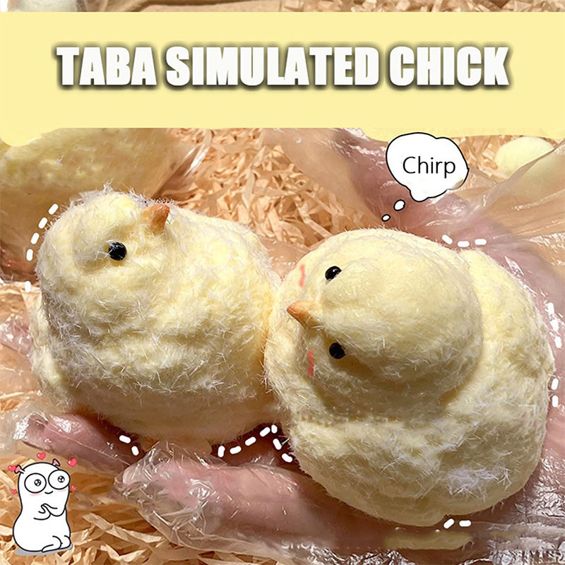 1pc Miniature ช้า Rebound บรรเทาบีบของเล่น Sticky TPR Squishy Mini Chick ความเครียดบรรเทา Squishy ใหม่ Fidget ของเล่น