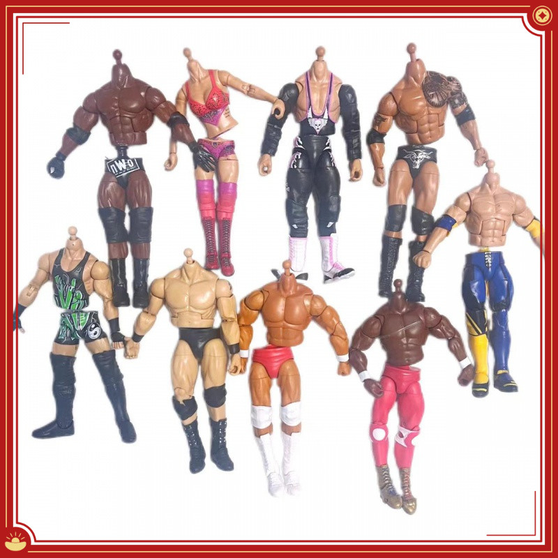 Wwe Wrestler รูปอุปกรณ์เสริมร่างกาย 6-7 นิ้วรูปการกระทําที่หายไปร่างกาย