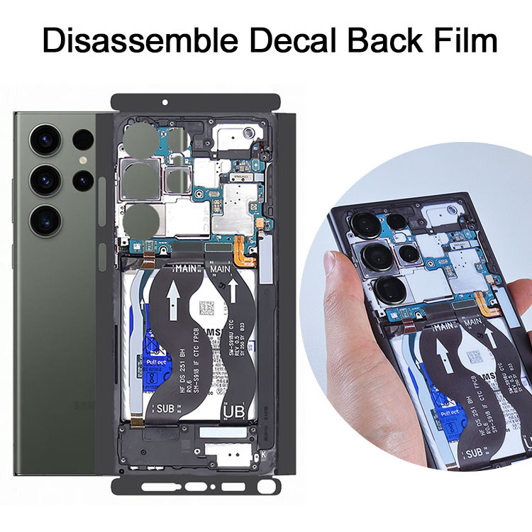 Creative Decal ผิวถอดฟิล์มอ่อนสติกเกอร์ สําหรับ Samsung Galaxy S24 Ultra S23 Plus