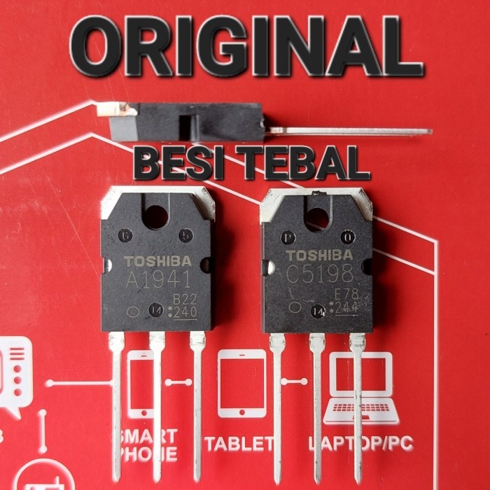 DS99 c 5198 a 1941 c5198 a1941 ori toshiba kw 1 2sc5198 2sa1941 1 ชุด