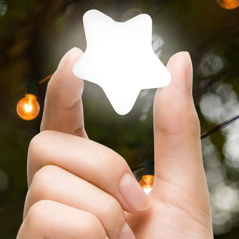 Star-shape Purse LED Light Automatic Motion Sensor Activated Handbag Wallet Lamp Touch Control Decor