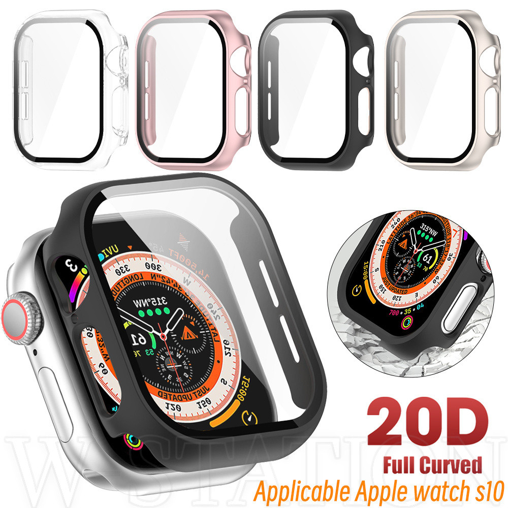 เข้ากันได้กับ Apple Watch Series 10 42 มม.46 มม.-เคสพีซีและตัวป้องกันหน้าจอ-ฝาครอบป้องกันความคุ้มครองเต็มรูปแบบ-ป้องกันรอยขีดข่วน,กันกระแทก,บาง-สําหรับ iWatch S10