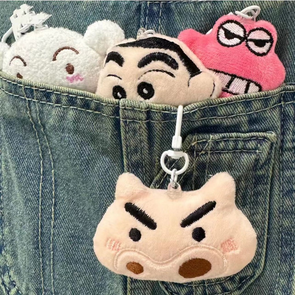 การ์ตูน Crayon Xiaoxin จี้ตุ๊กตากระเป๋านักเรียนพวงกุญแจ