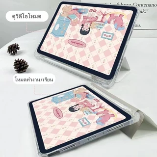 เคสไอแพด โหมดสามพับ เคส gen10 10.9 Air6 Air5 Air4 gen7 gen8 gen9 10.2 gen5 gen6 Air1/2 9.7 pro11 Air3 Air11 Mini4/mini5 mini6 mini7 "Left pen" ประเทศไทย crybaby เคสสำหรับไอแพด