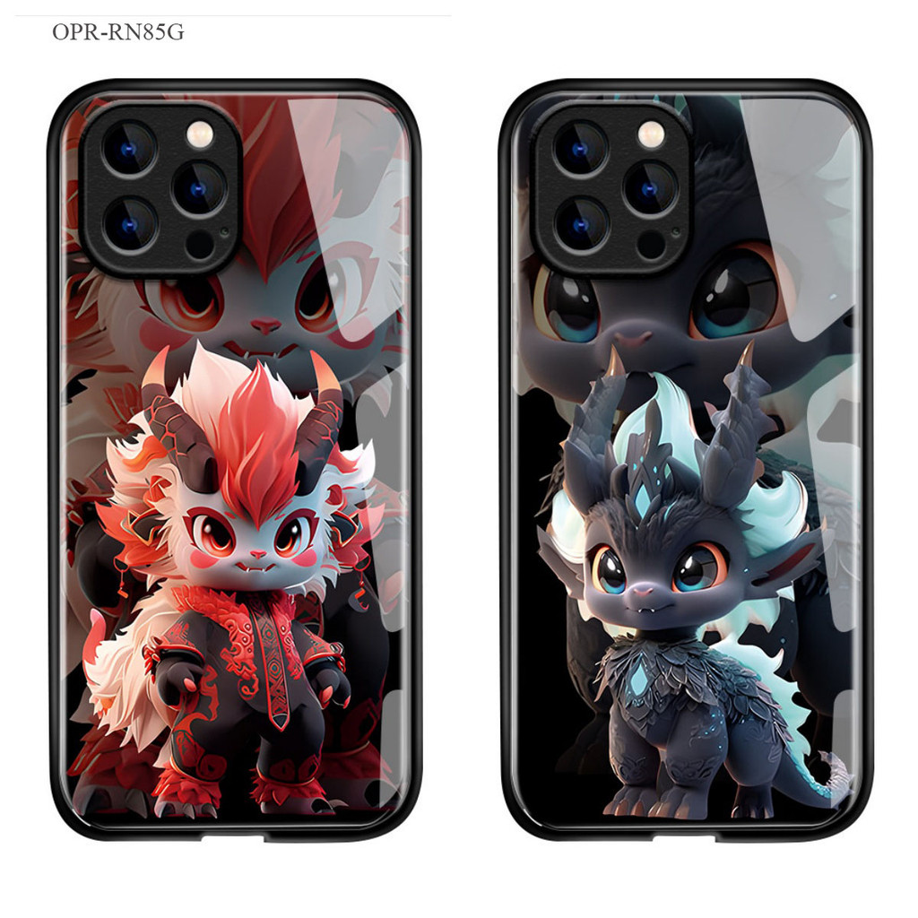 OPPO Reno 8 8Z 7 7Z 6Z 6 5 4 2F F11 F9 F7 F5 Pro Youth 4G 5G เคสออปโป้ Hard Glass Case