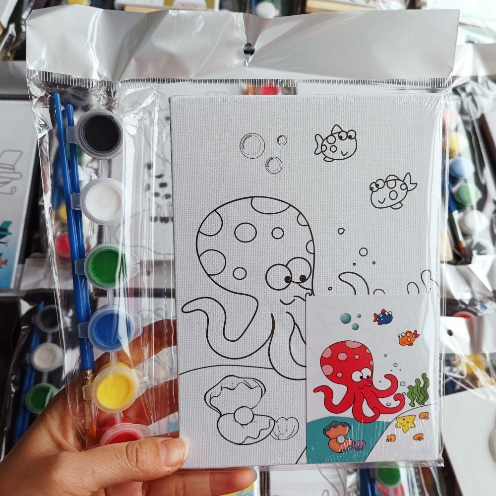 กระดานวาดภาพของเล่น ,เด็ก ทําเอง ภาพวาดศิลปะอนุบาลสร้างสรรค์ของเล่นทํามือของขวัญ,ชุดภาพวาดสีน้ํามัน - รูปที่ 3