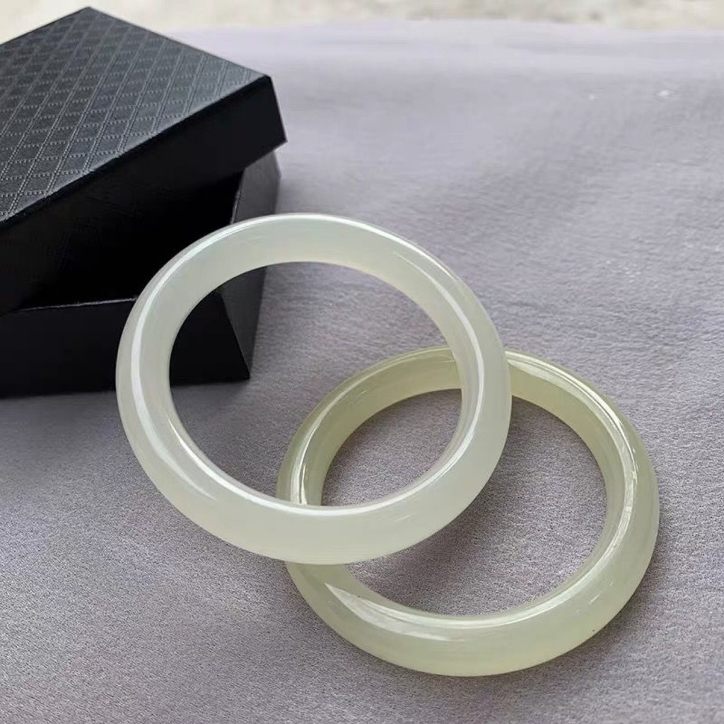 [มีในสต็อก] afghan White Jade Bracelet ordinary Model