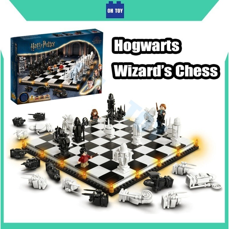 76392,ชุดหมากรุกพ่อมด Hogwarts,ของเล่นบล็อคตัวต่อ Harry Potter,Hermione Jean Granger,Ronald Bill Verasley,Severius Snape