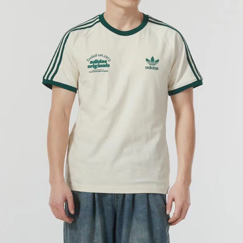 Adidas Original Cotton T-Shirt Crew Neck T-Shirt Couple T-Shirt Sports Short Sleeve